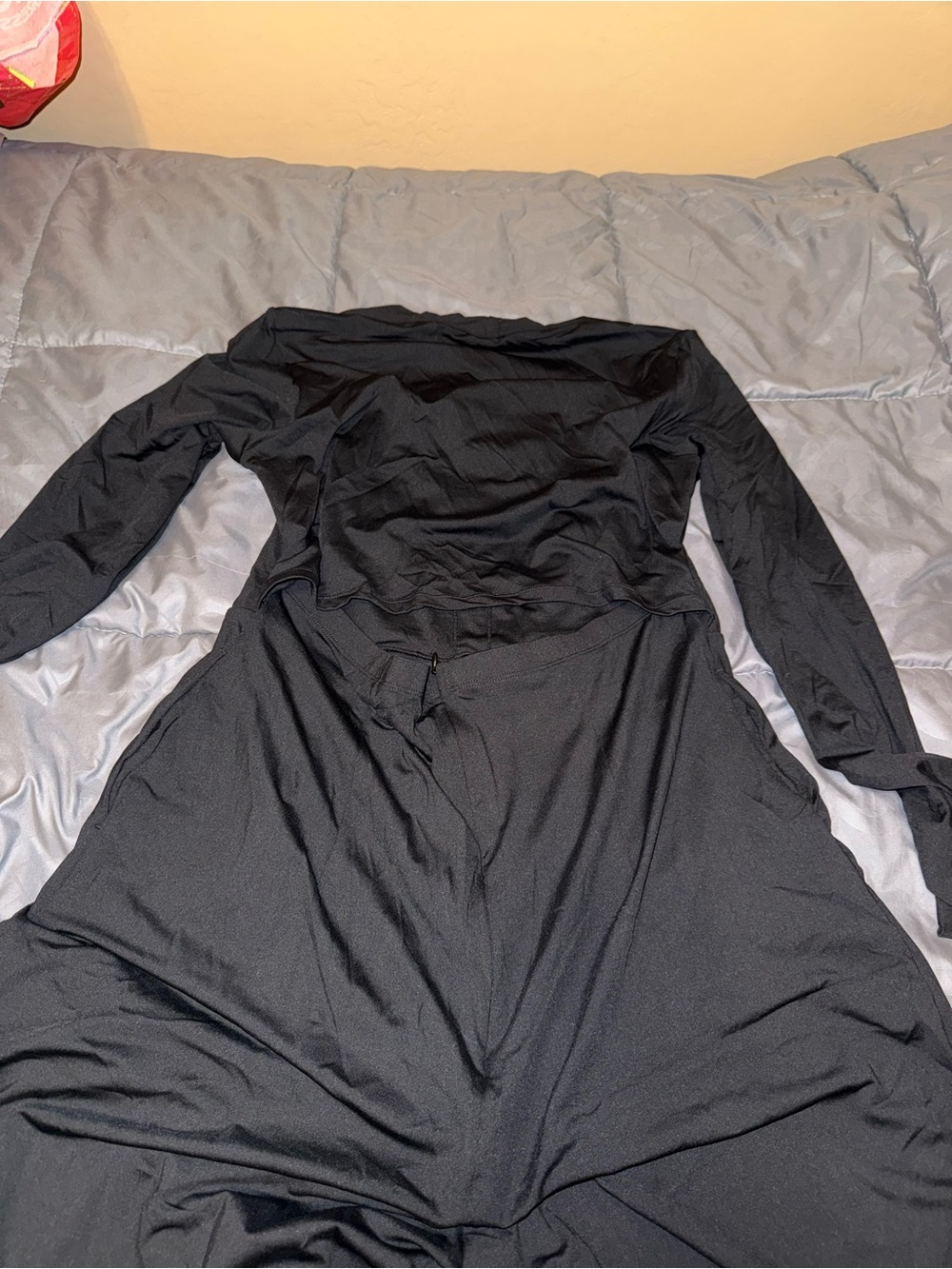 Halara Women’s Long Sleeve Black Jumpsuit Easy Peezy - Picture 5 of 6